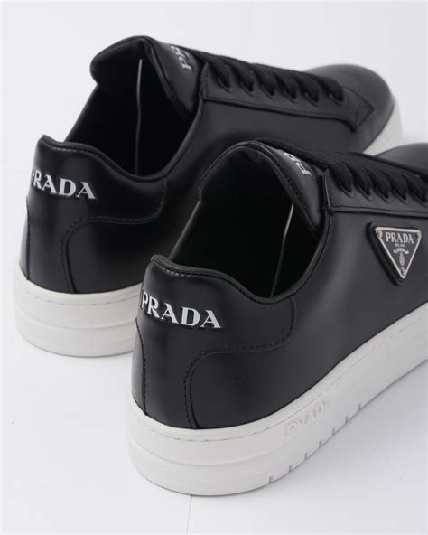 prada men's black leather shoes|prada men's shoes outlet.